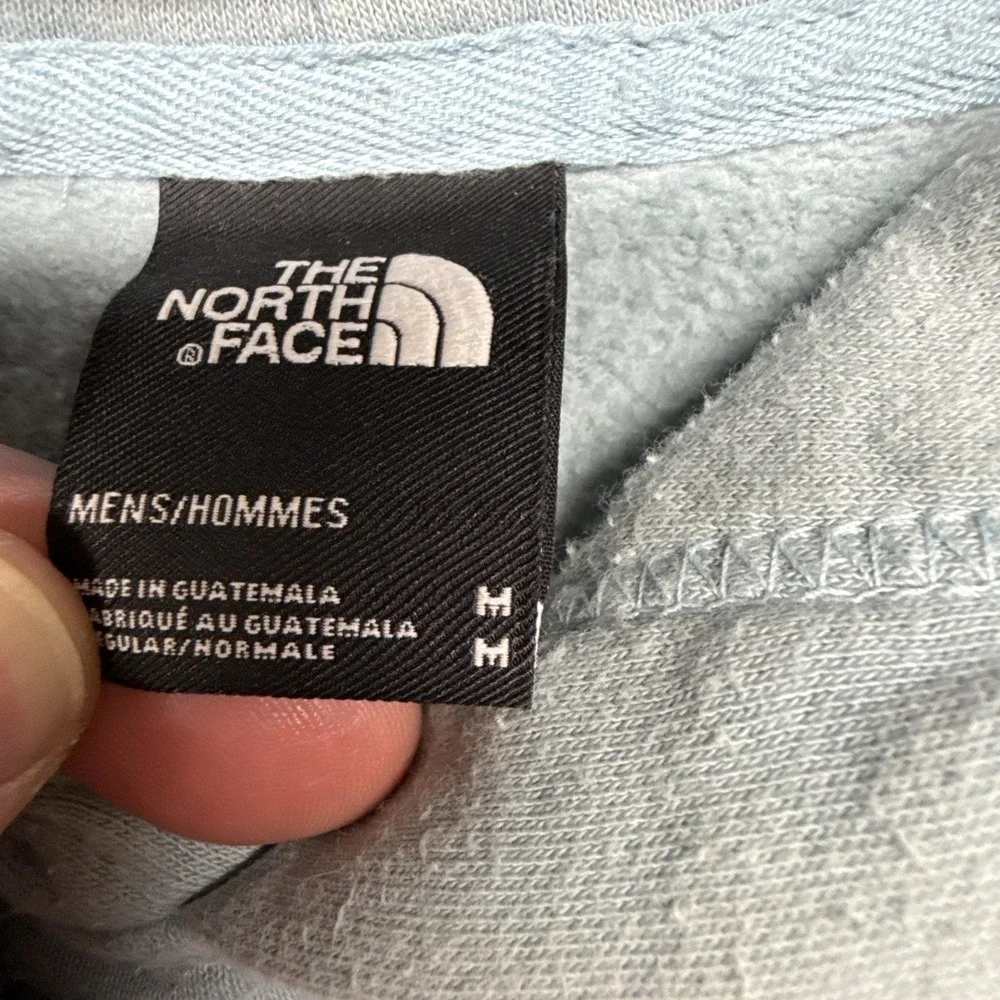 The North Face Novelty Patch Hoodie Mens Medium Light Mint Green Sweatshirt